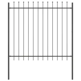ogrodzenie-ogrodowe-szary-1-7-x-1-5-m-stal-malowana-proszkowo