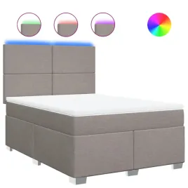 lozko-kontynentalne-z-materacem-taupe-tkanina-160x200-cm
