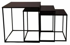kpl-3-metalowych-stolikow-czarnych-kwadratowych-45-40-35