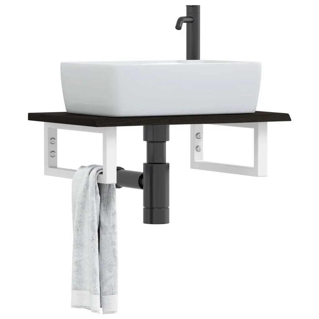 polka-scienna-pod-umywalke-stal-i-lite-drewno-debowe