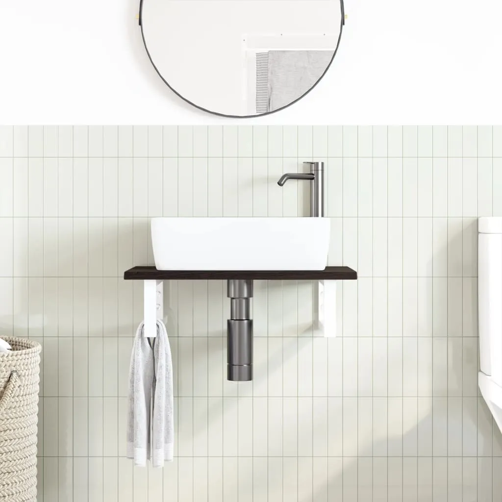 polka-scienna-pod-umywalke-stal-i-lite-drewno-debowe-stan-nowy