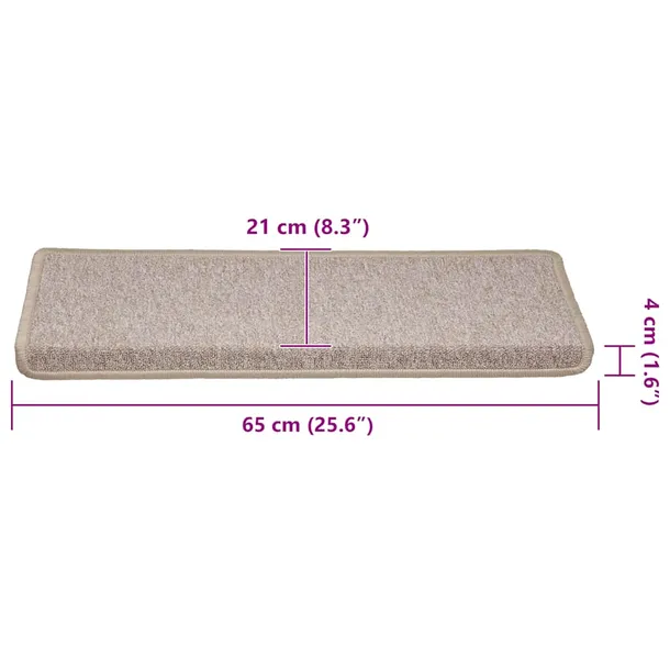 maty-na-schody-30-szt-65x21x4-cm-taupe-rectangular-edge-stan-nowy-producent-vidaxl