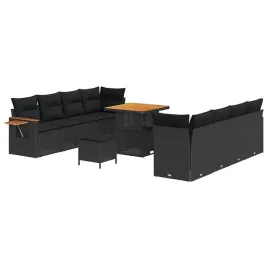 zestaw-sof-na-ogrod-z-poduszka-11-pcs-czarny-polirattan