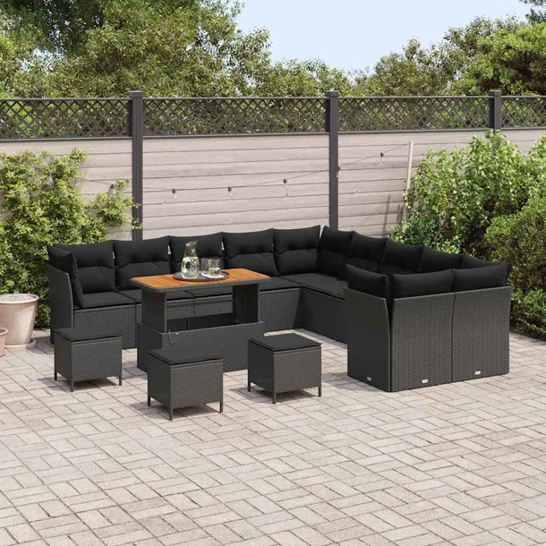 zestaw-sof-na-ogrod-14-pcs-czarny-polirattan-styl-nowoczesny