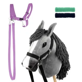 zestaw-skippi-hobby-horse-szary-i-dodatkowy-kantar-lawendowy
