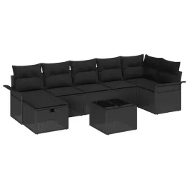 zestaw-sof-na-ogrod-z-poduszka-8-pcs-czarny-polirattan