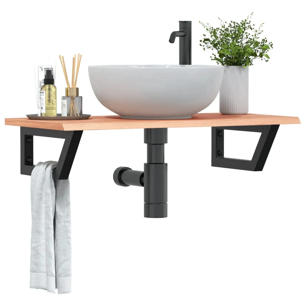 polka-scienna-pod-umywalke-stal-i-lite-drewno-debowe