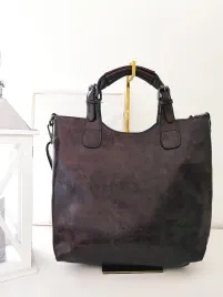 ines-delaure-torebka-shopper-ciemnobrazowa