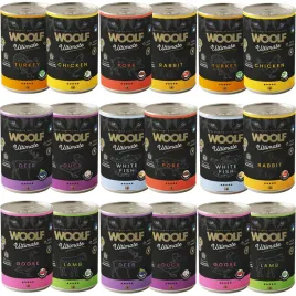 woolf-ultimate-dog-puszka-18x400-mix-wszystkich-smakow-monobialkowa-karma