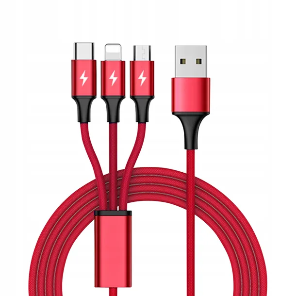 unitek-c4049rd-3-in-1-usb-charging-cable-zgodnosc-ze-standardem-quick-charge-3-0