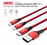 unitek-c4049rd-3-in-1-usb-charging-cable-zlacza-usb-apple-lightning