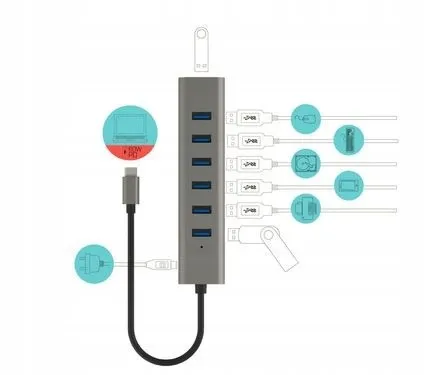 i-tec-hub-usb-c-charging-metal-hub-7-port
