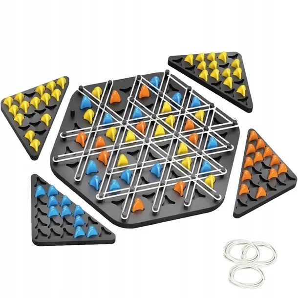 triggle-board-game-chain-triangle-chess-game-desktop-interactive-game-3d-stan-opakowania-oryginalne