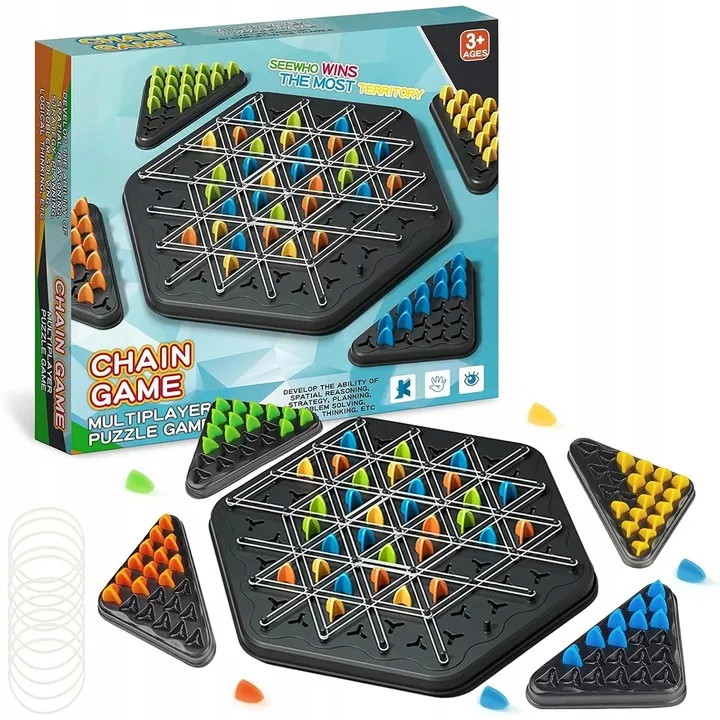 triggle-board-game-chain-triangle-chess-game-desktop-interactive-game-3d