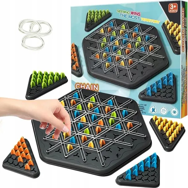 triggle-board-game-chain-triangle-chess-game-desktop-interactive-game-3d-isbn-inne