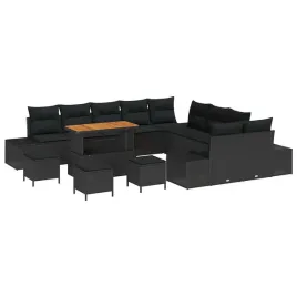 zestaw-sof-na-ogrod-z-poduszka-14-pcs-czarny-polirattan