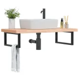 polka-scienna-pod-umywalke-stal-i-lite-drewno-bukowe-stan-nowy