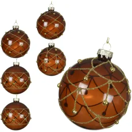 bombki-swiateczne-szklane-8-cm-brazowe-ze-zlotym-brokatem-6-szt