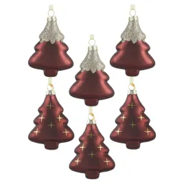 bombka-choinkowa-szklana-choinka-czerwonobrunatna-brokat-10-cm-6-szt