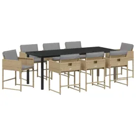 zestaw-do-jadalni-w-ogrodzie-z-poduszka-9-pcs-bezowy-polirattan