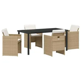 zestaw-do-jadalni-w-ogrodzie-z-poduszka-5-pcs-bezowy-polirattan