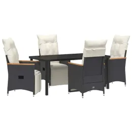zestaw-do-jadalni-w-ogrodzie-z-poduszka-5-pcs-czarny-polirattan