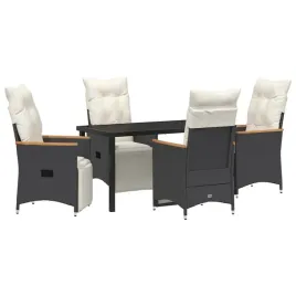 zestaw-do-jadalni-w-ogrodzie-z-poduszka-5-pcs-czarny-polirattan