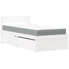 lozko-z-szufladami-i-materacem-biale-100x200-cm-sosnowe
