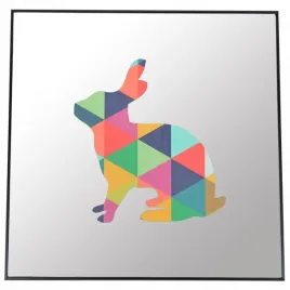 lustro-w-ramie-z-kolorowym-krolikiem