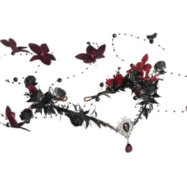 gotycka-kwiatowa-opaska-na-glowe-diadem-tiara-kostium-hallowen-karnawal