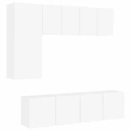 5-czesciowy-zestaw-mebli-tv-bialy-material-drewnopochodny