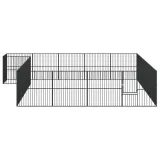 kojec-dla-psa-20-paneli-czarny-stal-galwanizowana-dlugosc-1-cm