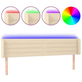 zaglowek-do-lozka-z-led-kremowy-163x16x78-88-cm-tkanina