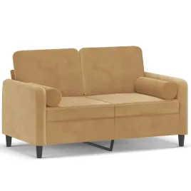 2-osobowa-sofa-z-poduszkami-brazowa-120-cm-aksamit