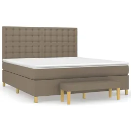 lozko-kontynentalne-z-materacem-taupe-tkanina-160x200-cm