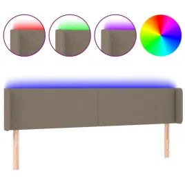 zaglowek-do-lozka-z-led-taupe-183x16x78-88-cm-tkanina