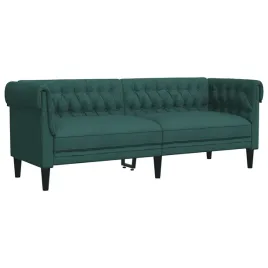 sofa-chesterfield-trzyosobowa-ciemnozielona-obita-tkanina