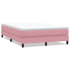 lozko-box-spring-bez-materaca-rozowe-140x210-cm-aksamit