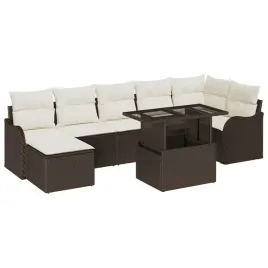 zestaw-sof-na-ogrod-z-poduszka-8-pcs-brazowy-polirattan