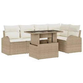 zestaw-sof-na-ogrod-z-poduszka-6-pcs-bezowy-polirattan