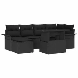 zestaw-sof-na-ogrod-z-poduszka-7-pcs-czarny-polirattan