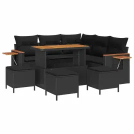 zestaw-sof-na-ogrod-z-poduszka-9-pcs-czarny-polirattan