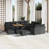 zestaw-sof-na-ogrod-13-pcs-czarny-polirattan-stan-nowy