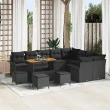 zestaw-sof-na-ogrod-13-pcs-czarny-polirattan-stan-nowy