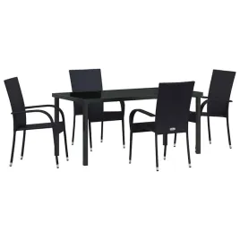 zestaw-do-jadalni-w-ogrodzie-5-pcs-czarny-polirattan