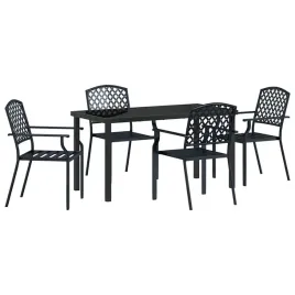 zestaw-do-jadalni-w-ogrodzie-5-pcs-antracyt-stal