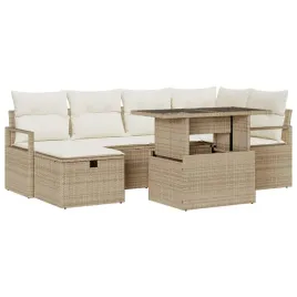 zestaw-sof-na-ogrod-z-poduszka-7-pcs-bezowy-polirattan