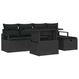 zestaw-sof-na-ogrod-z-poduszka-6-pcs-czarny-polirattan