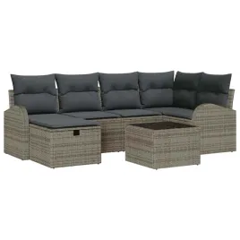 zestaw-sof-na-ogrod-z-poduszka-7-pcs-szary-polirattan