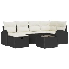 zestaw-sof-na-ogrod-z-poduszka-7-pcs-czarny-polirattan